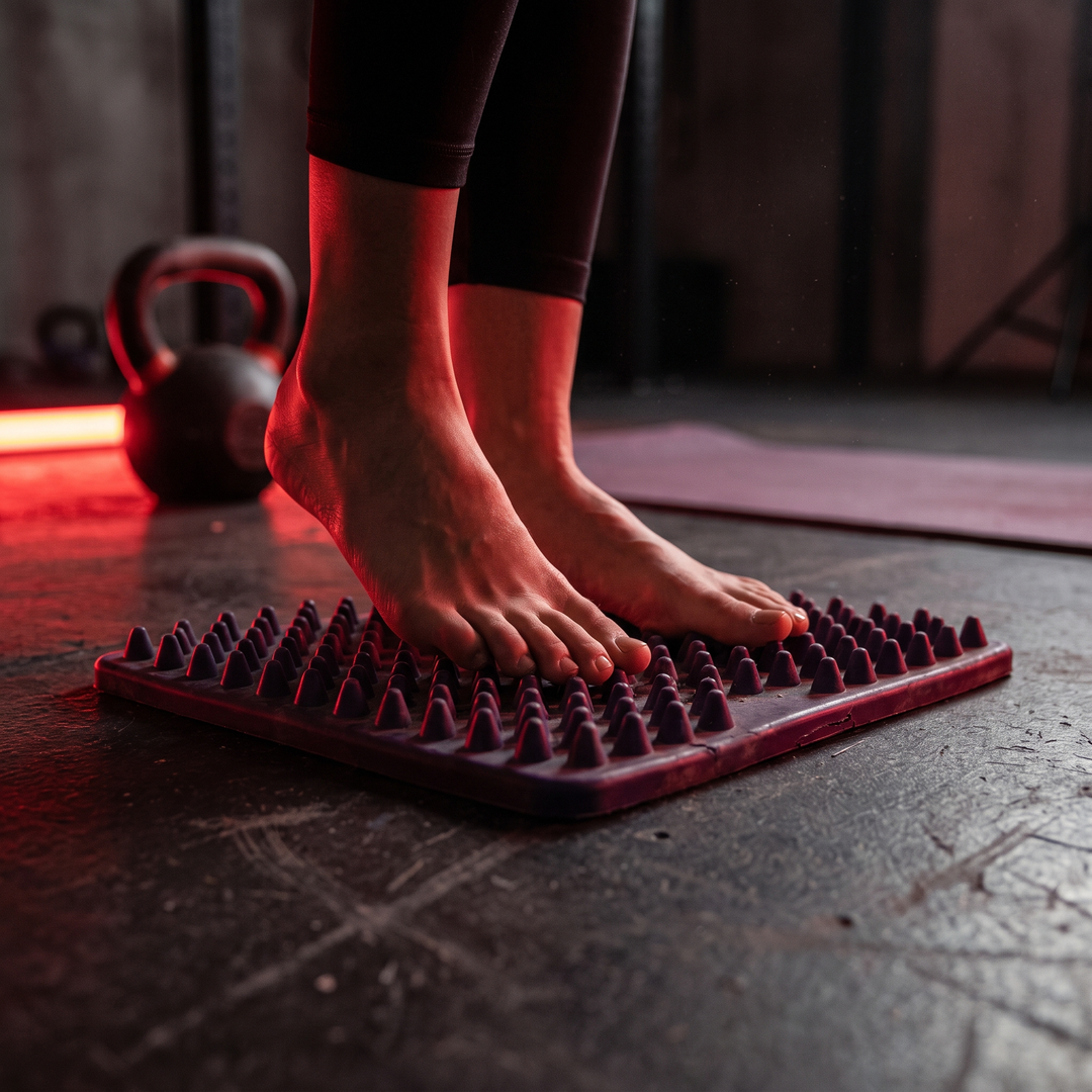 Acupuncture Board Foot Massage Mat Acupressure Reflexology Board Non-Toxic Foot Peg Massage Board for Recovery Mobility Relief Home Gym Use