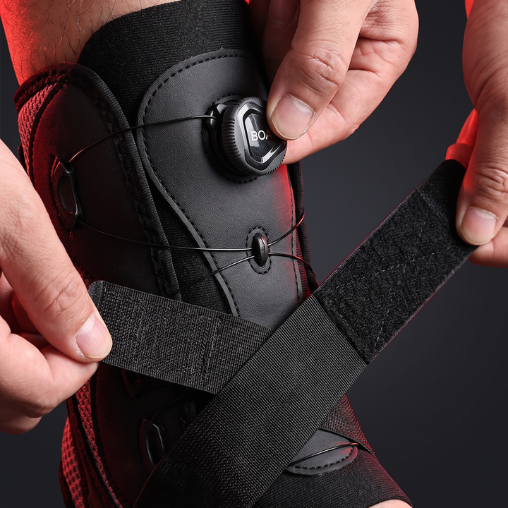 Adjustable Ankle Brace Ankle Support Stabilizer Slim Fit Sprained Ankle Brace for Men Women Compression Ankle Support for Sports Fitness Recovery