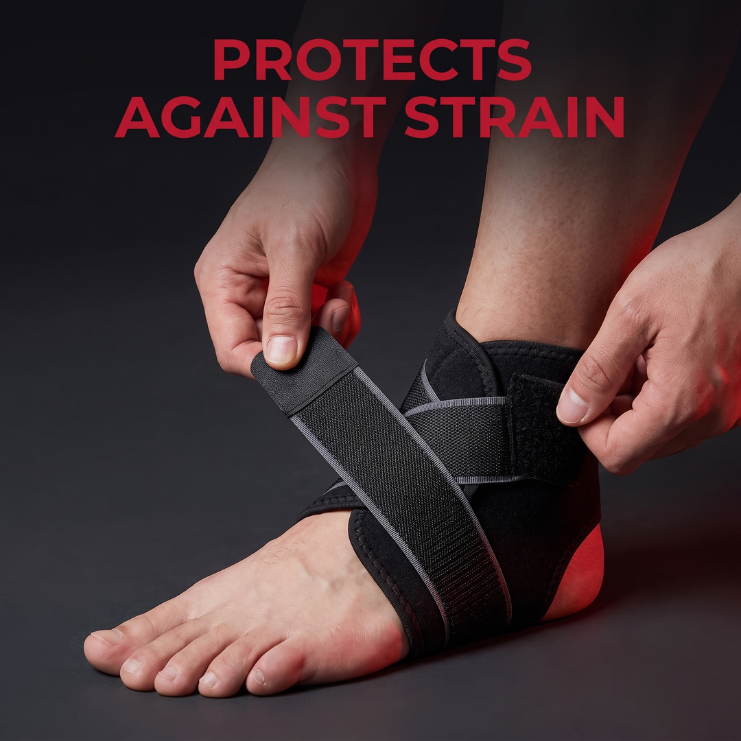 Adjustable Ankle Brace Ankle Support Wrap for Men and Women Sports Training Injury Rehabilitation Arthritis Foot Stabiliser Recovery Strap