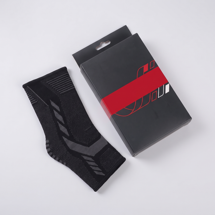Adjustable Ankle Support Strap Compression Sleeve Knit Stretch Brace Joint Protector Sports Gym Injury Recovery Elastic Belt