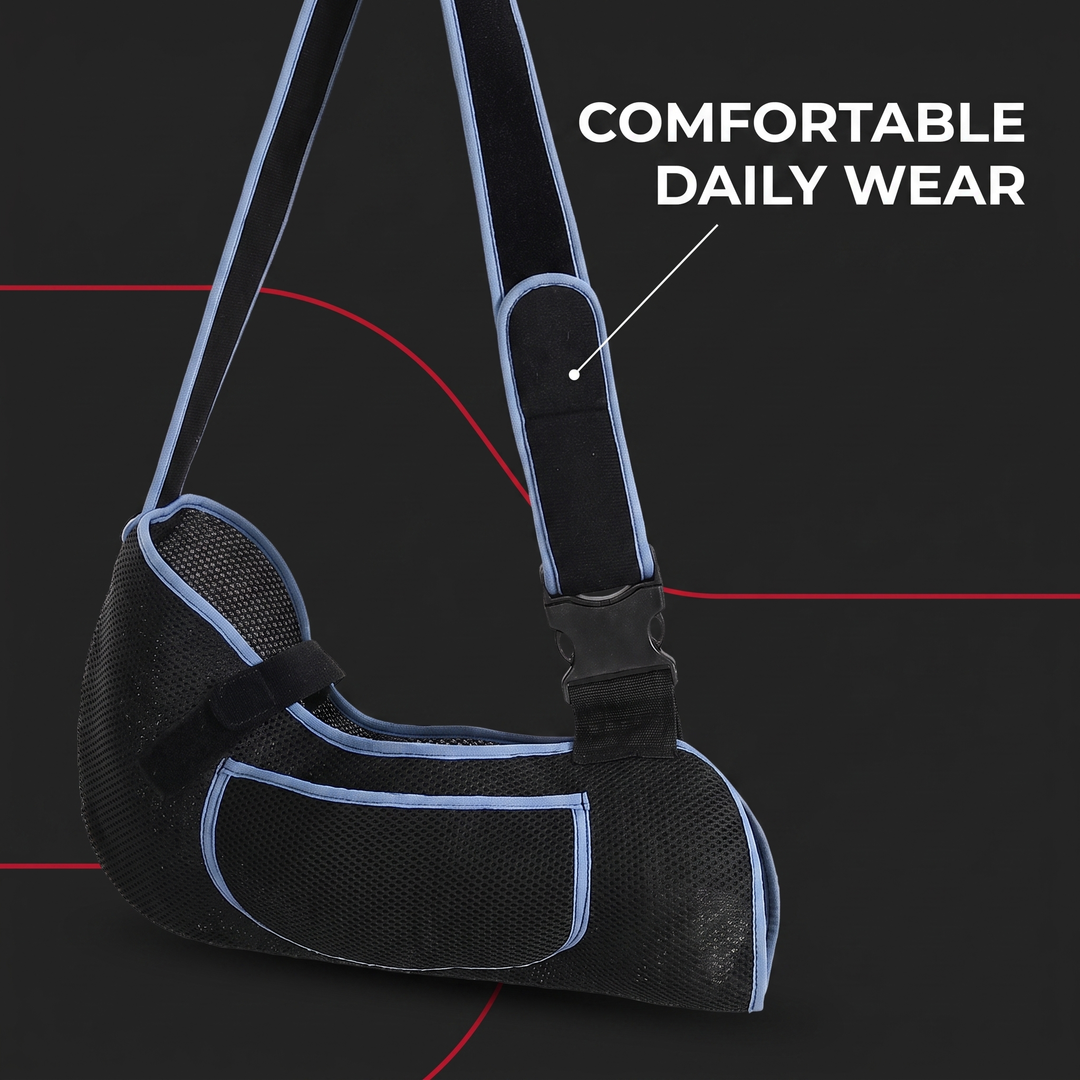 Adjustable Arm Support Sling Forearm Fixation Strap Breathable Shoulder Immobiliser for Kids Adults Comfort Daily Wear Recovery