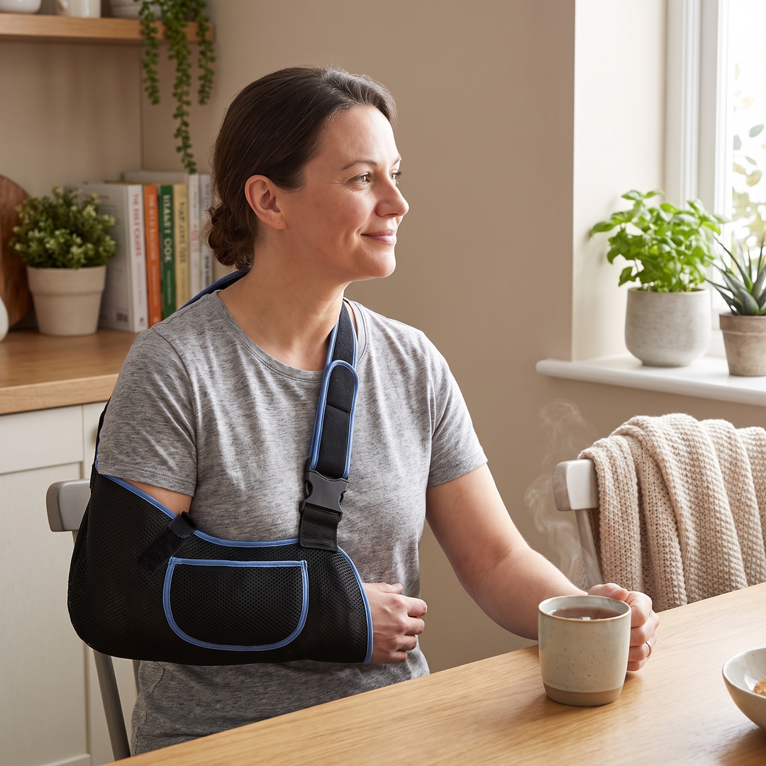 Adjustable Arm Support Sling Forearm Fixation Strap Breathable Shoulder Immobiliser for Kids Adults Comfort Daily Wear Recovery