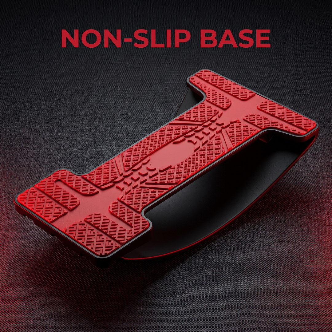 Adjustable Back Stretcher Lumbar Support Massage Pad Spine Decompression Device for Back Pain Relief Muscle Relaxation Home Use