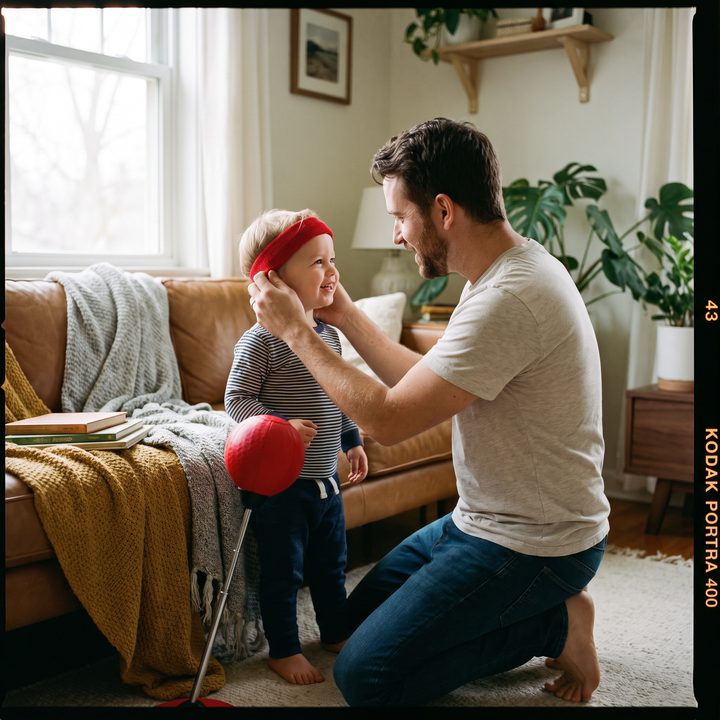 Adjustable Boxing Reflex Ball with Headband Kids Punching Reaction Training Ball Parent Child Interactive Home Fitness Game