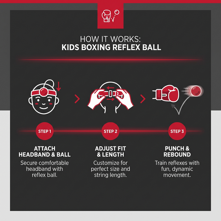 Adjustable Boxing Reflex Ball with Headband Kids Punching Reaction Training Ball Parent Child Interactive Home Fitness Game