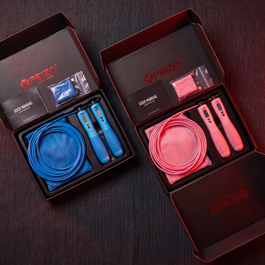 Adjustable Digital Counting Skipping Rope Set Cordless Wireless Jump Rope with Counter Indoor Outdoor Cardio Fitness Training Home Gym Workout