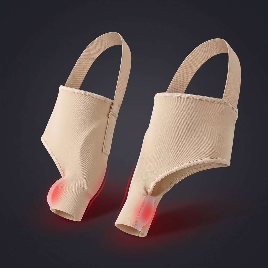 Adjustable Elastic Bunion Corrector Toe Separator Big Toe Straightener Hallux Valgus Support Soft Padded Splint Brace Pair for Daily Wear Foot Alignment
