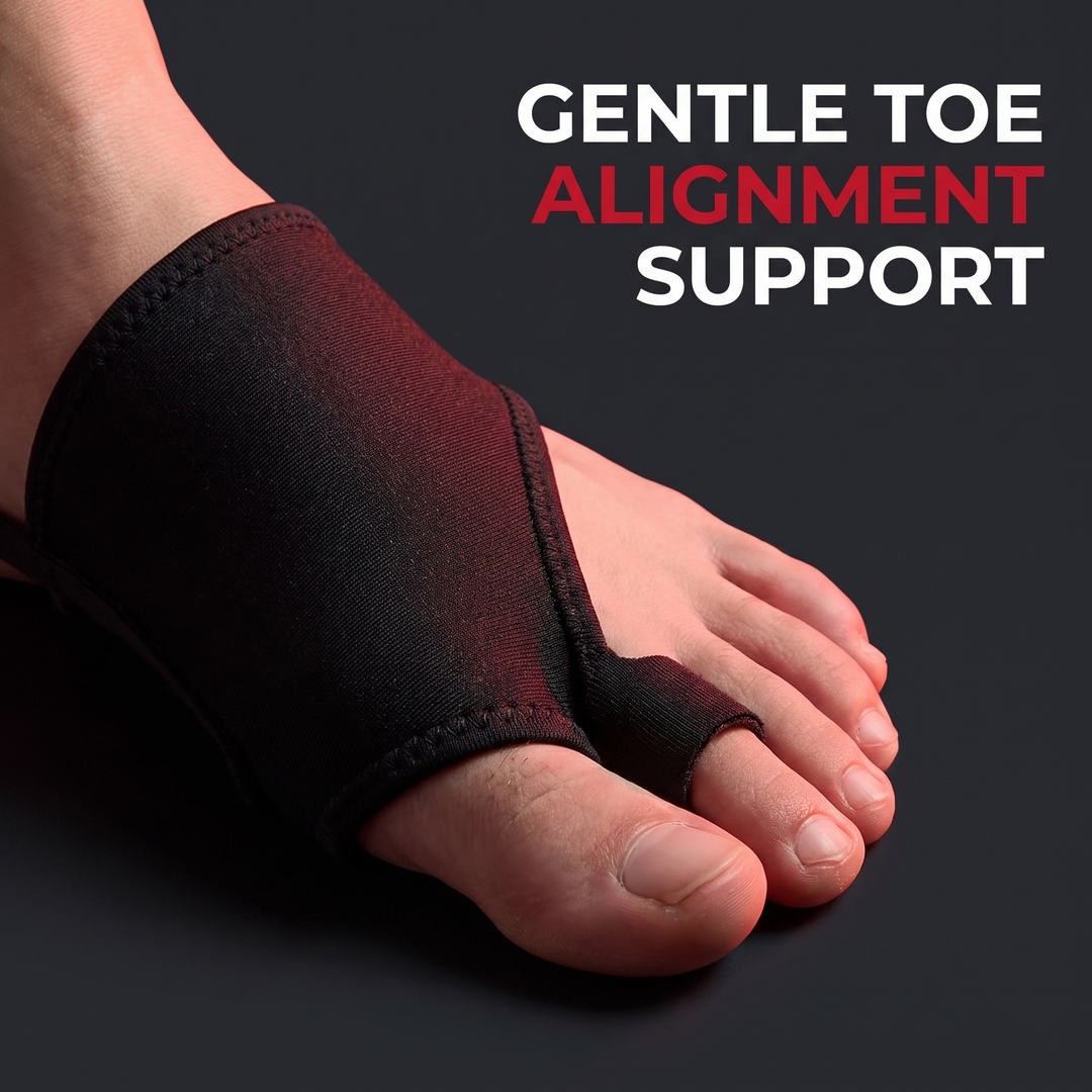 Adjustable Elastic Bunion Corrector Toe Separator Big Toe Straightener Hallux Valgus Support Soft Padded Splint Brace Pair for Daily Wear Foot Alignment