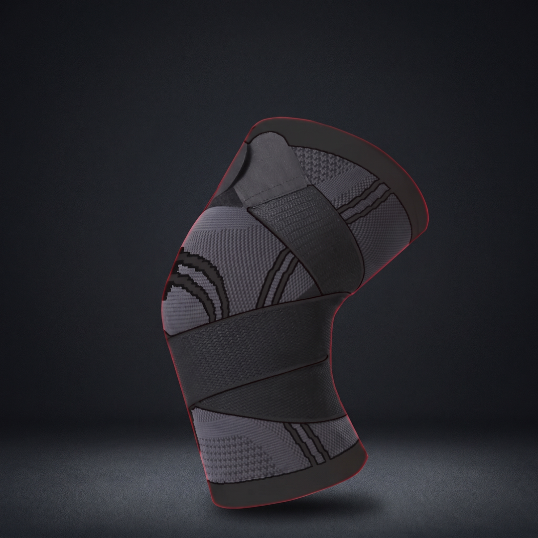 Adjustable Elastic Knee Support Brace Compression Sleeve Knee Stabiliser for Basketball Volleyball Fitness Training Home Gym Workout Recovery