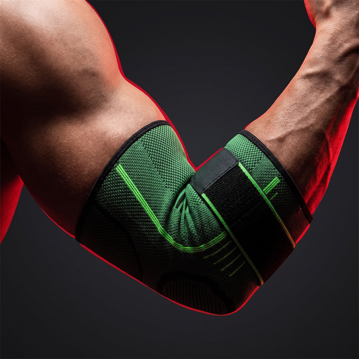 Adjustable Elbow Compression Sleeve Support Brace Arm Warmer Arthritis Bandage Pad Guard Unisex Stretch Fit for Gym Fitness Recovery Training