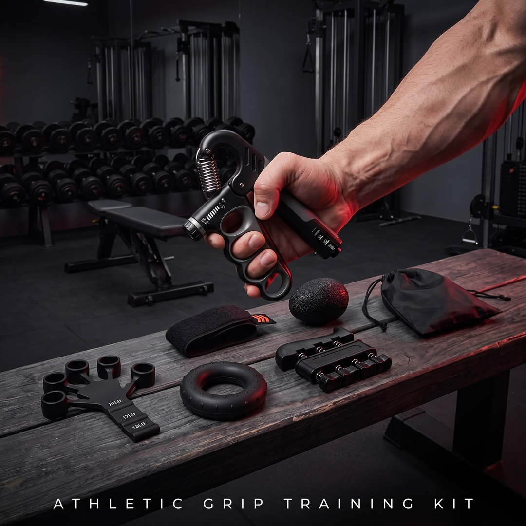 Adjustable Finger and Forearm Strengthener Grip Strength Training Kit Hand Exerciser Rehabilitation Finger Trainer for Home Gym