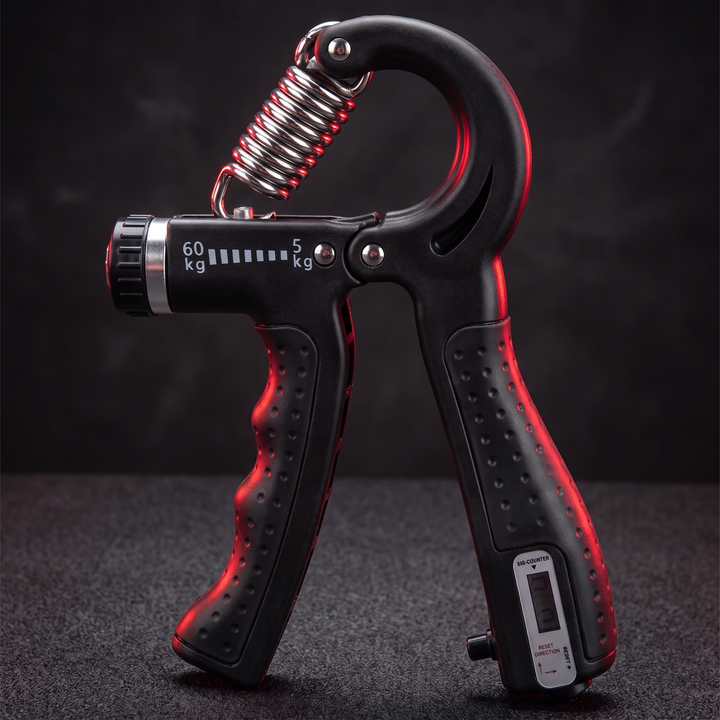Adjustable Hand Grip Strengthener Forearm Finger Trainer Resistance Exercise Tool Rehabilitation Strength Home Gym Workout