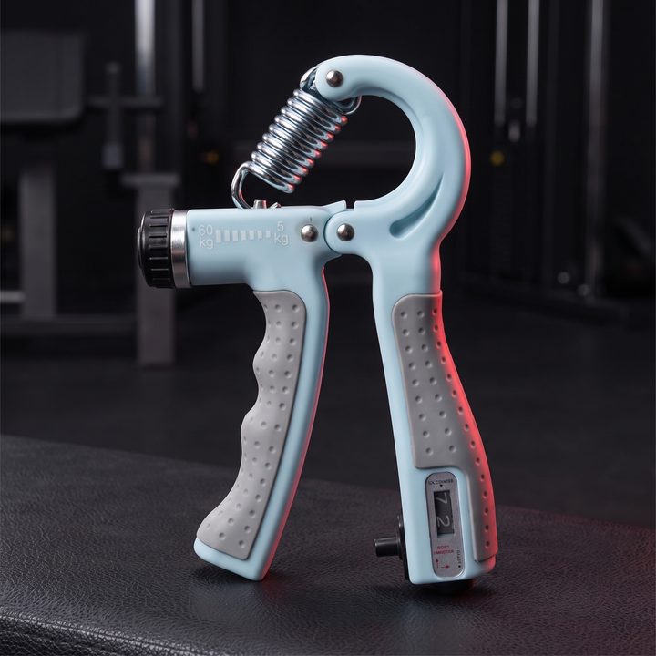Adjustable Hand Grip Strengthener Forearm Finger Trainer Resistance Exercise Tool Rehabilitation Strength Home Gym Workout