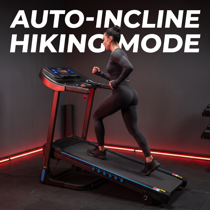 Adjustable Incline Treadmill Auto Foldable 4-in-1 Home Treadmill 350LB Capacity Multi-Layer Belt Walking Running Machine for Home Gym Fitness Training