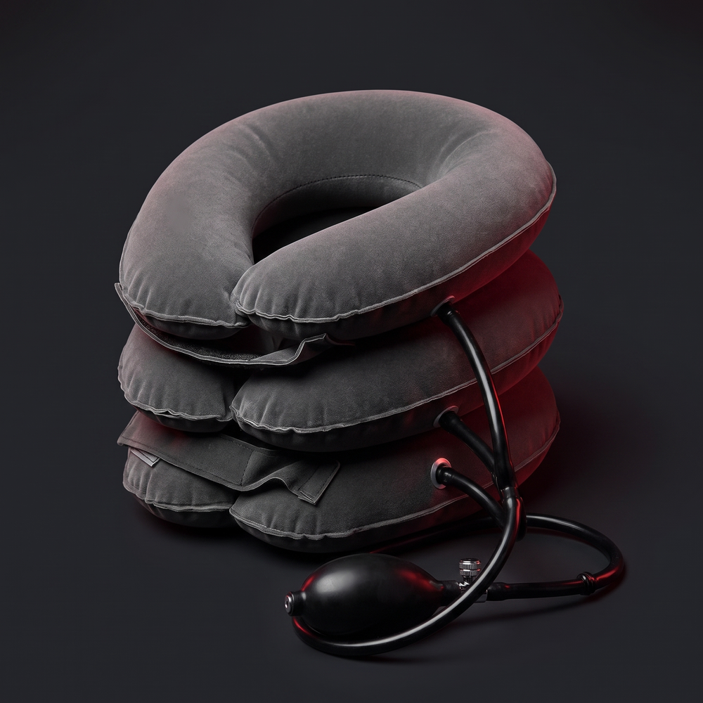 Adjustable Inflatable Cervical Neck Traction Device Air Pump Collar Neck Support Brace Spine Decompression Home Physiotherapy Rehabilitation