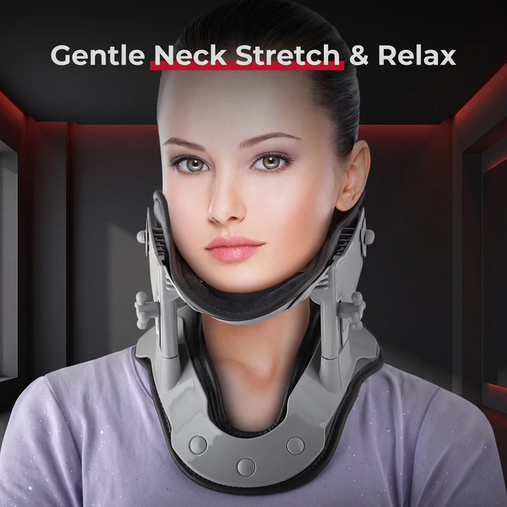 Adjustable Infrared Heating Neck Traction Collar Cervical Support Brace Neck Stretcher for Pain Relief Posture Correction Physiotherapy Recovery Home Use