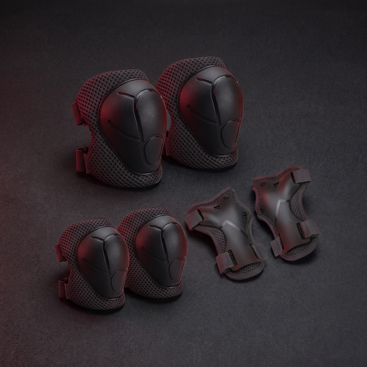Adjustable Kids Knee Pads Elbow Pads Wrist Guards 6 Piece Protective Gear Set for Toddlers Boys Girls Skating Cycling Safety Protection Age 3 to 7