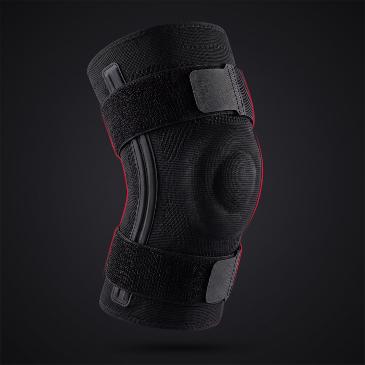 Adjustable Knee Brace with Patella Gel Pad Side Stabilizers Compression Sleeve Knee Support for Pain Relief Sports Recovery Rehabilitation Home Gym