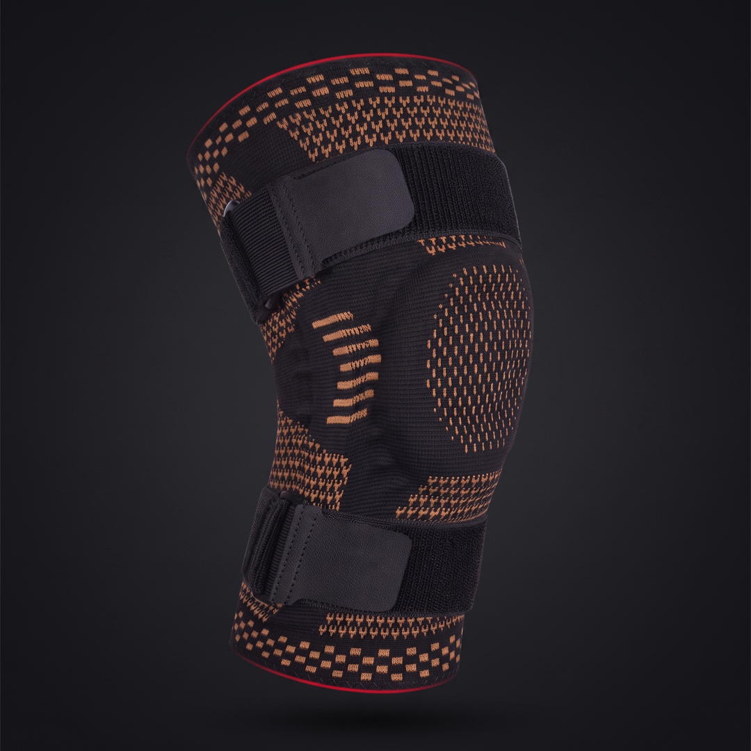 Adjustable Knee Brace with Patella Gel Pad Side Stabilizers Compression Sleeve Knee Support for Pain Relief Sports Recovery Rehabilitation Home Gym