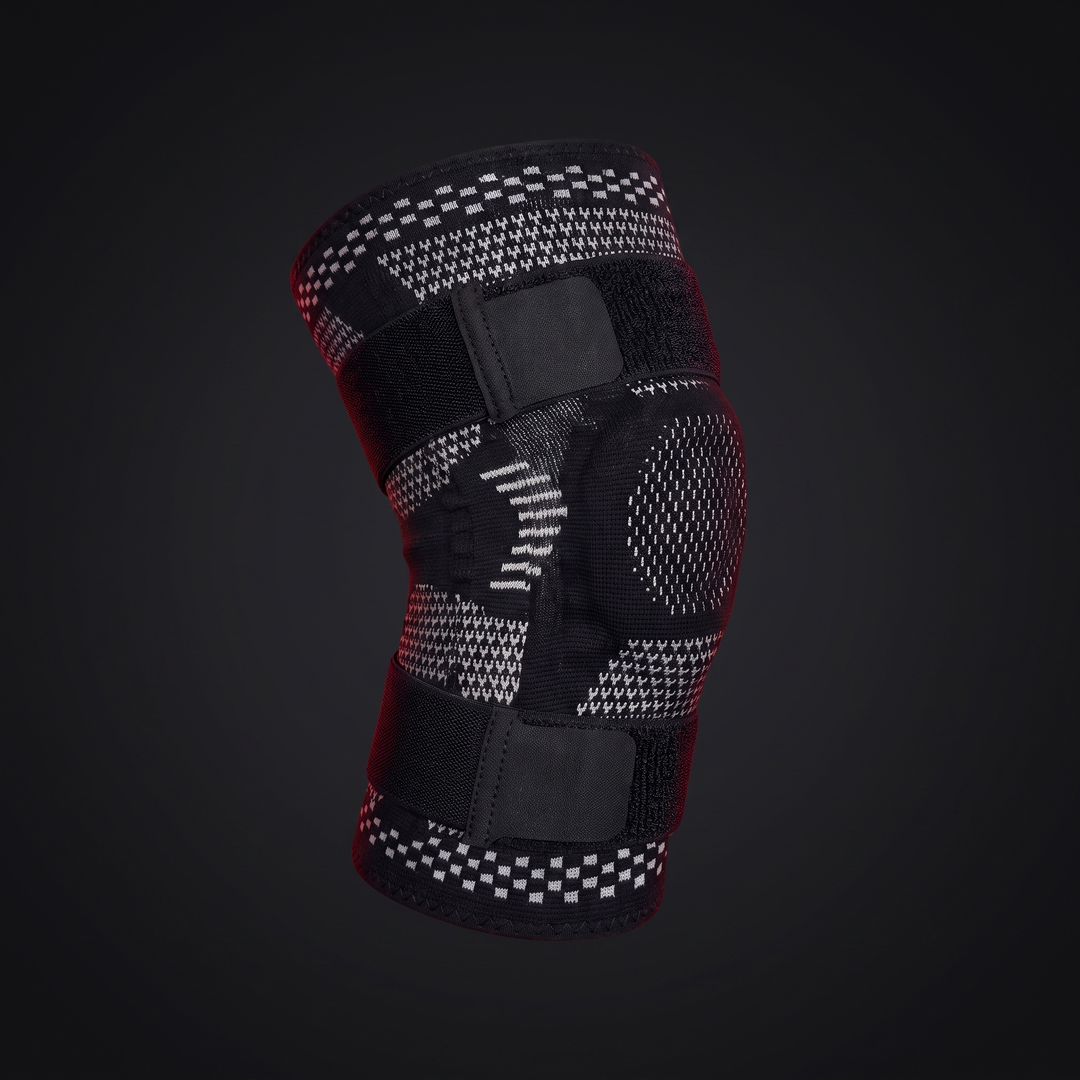 Adjustable Knee Brace with Patella Gel Pad Side Stabilizers Compression Sleeve Knee Support for Pain Relief Sports Recovery Rehabilitation Home Gym