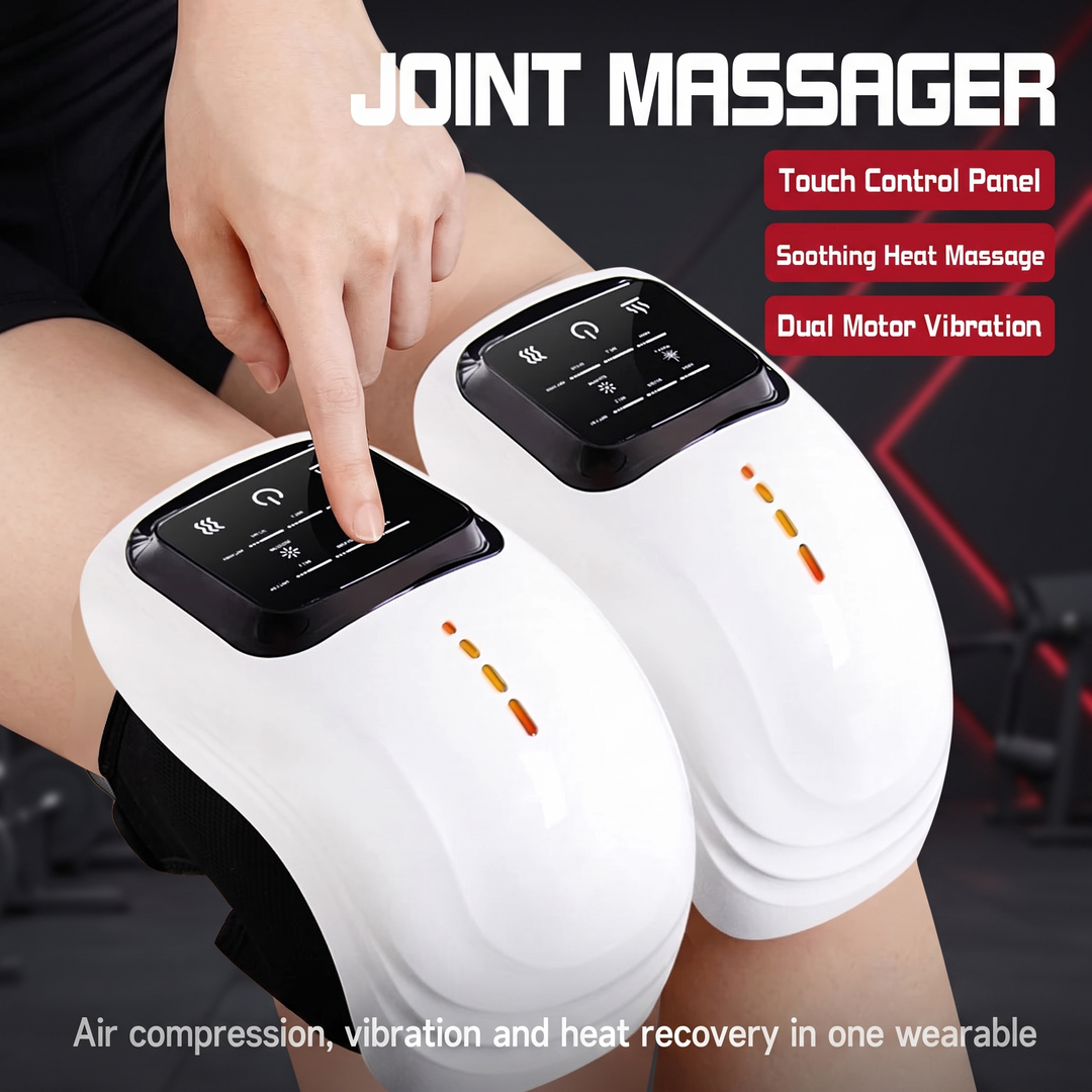 Adjustable Knee Massager with Air Compression Vibration Heat Infrared Therapy for Knee Elbow Shoulder Pain Relief Recovery Home Use
