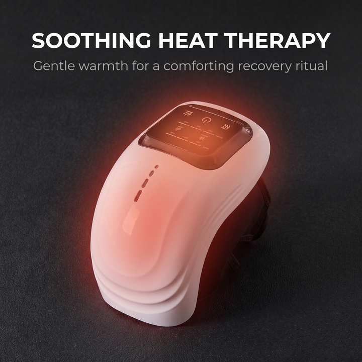 Adjustable Knee Massager with Air Compression Vibration Heat Infrared Therapy for Knee Elbow Shoulder Pain Relief Recovery Home Use