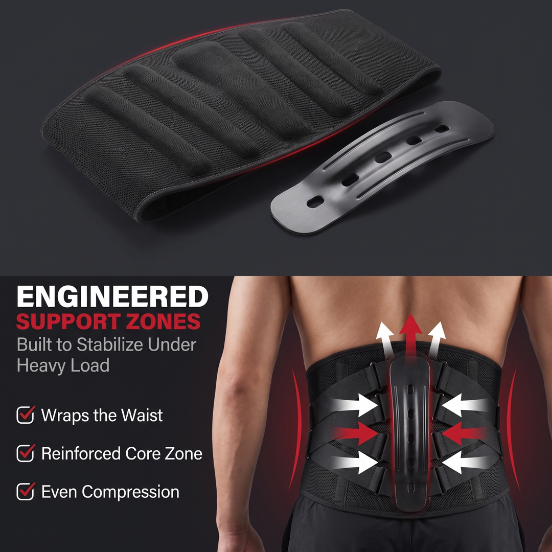 Adjustable Lower Back Brace Lumbar Support Belt for Pain Relief Lifting Work Posture Support Flexible Waist Brace for Men Women Home Gym Recovery