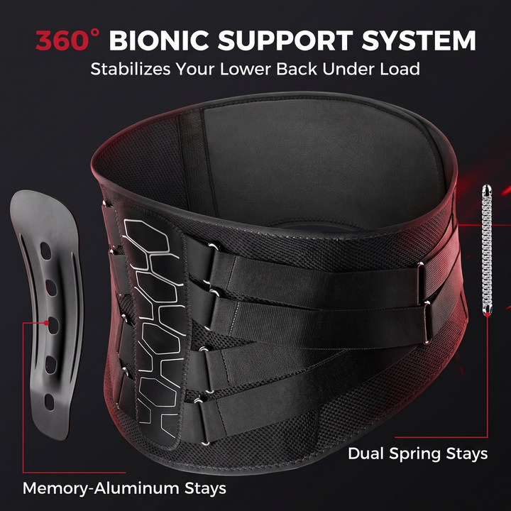 Adjustable Lower Back Brace Lumbar Support Belt for Pain Relief Lifting Work Posture Support Flexible Waist Brace for Men Women Home Gym Recovery