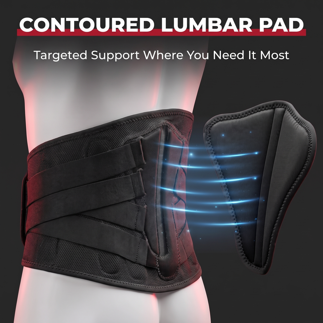 Adjustable Lower Back Brace Lumbar Support Belt for Pain Relief Lifting Work Posture Support Flexible Waist Brace for Men Women Home Gym Recovery