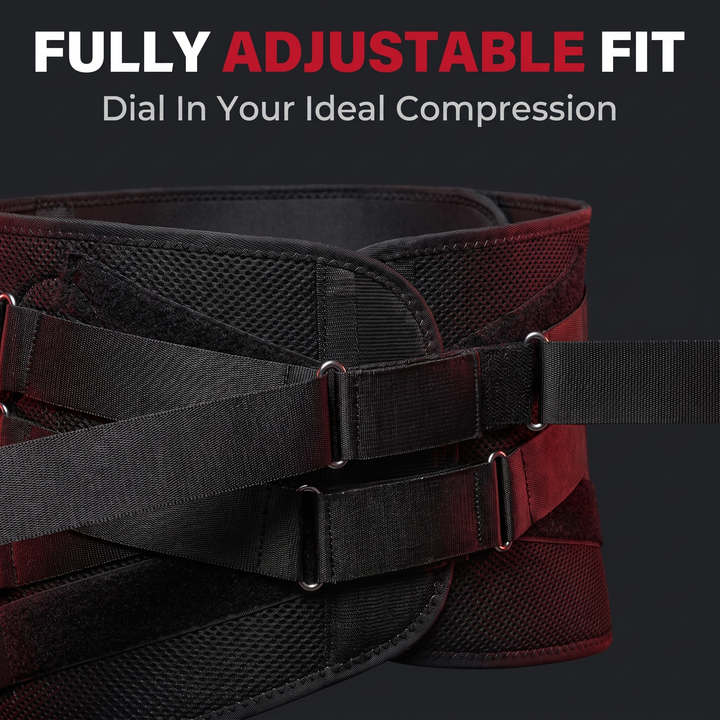 Adjustable Lower Back Brace Lumbar Support Belt for Pain Relief Lifting Work Posture Support Flexible Waist Brace for Men Women Home Gym Recovery