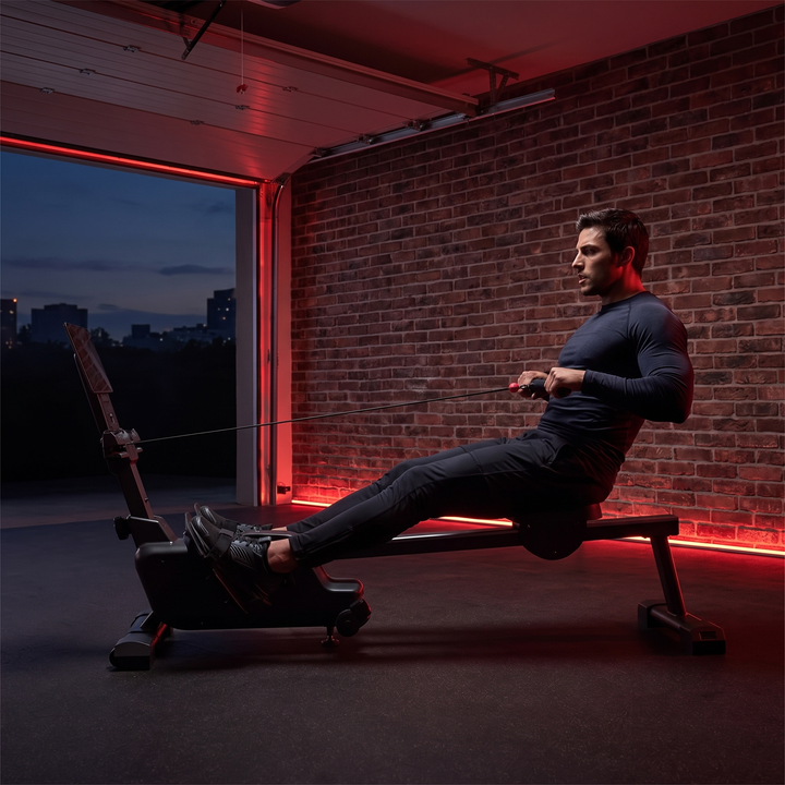 Adjustable Magnetic Rowing Machine 16 Level Resistance Quiet Rower with App Training Home Gym Full Body Cardio Fitness Rowing Machine for Strength Endurance Recovery