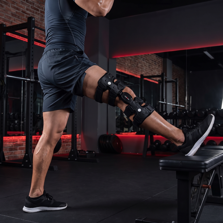 Adjustable OA Unloader Knee Brace Joint Support Patella Stabiliser for ACL Meniscus Injury Pain Relief Rehabilitation Knee Support for Men Women Home Gym