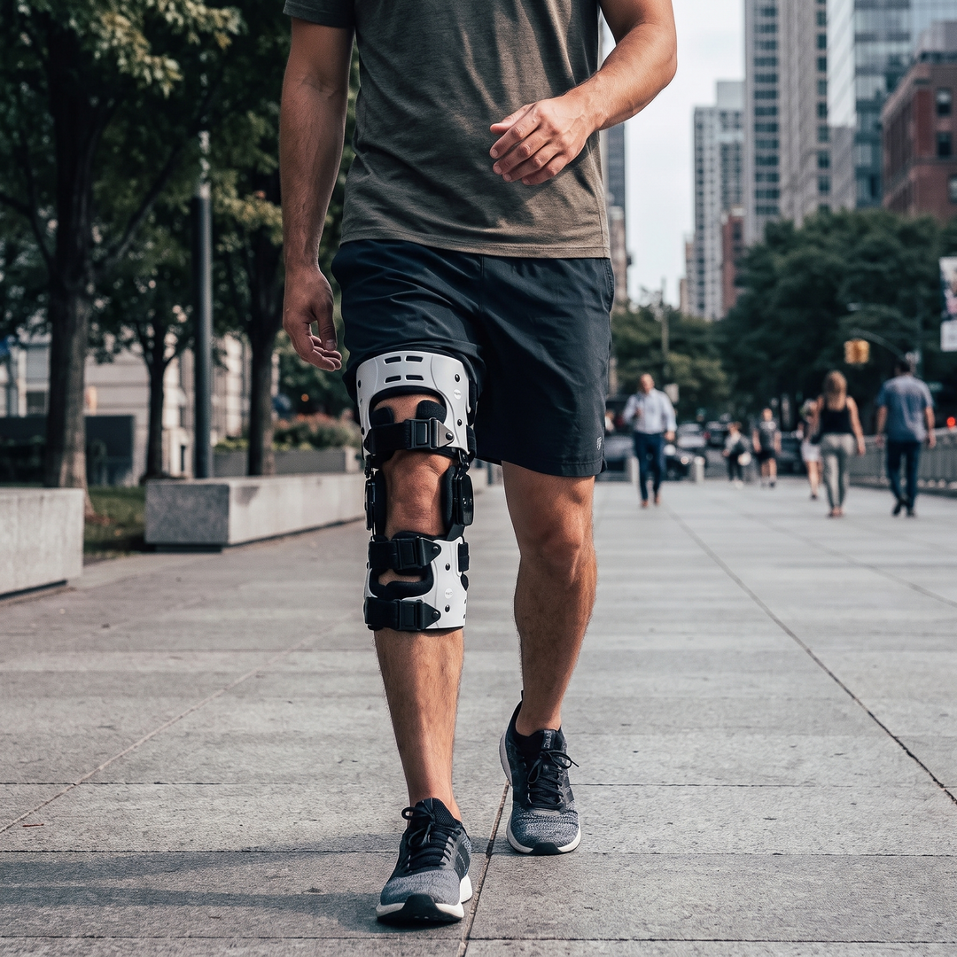 Adjustable OA Unloader Knee Brace Osteoarthritis Knee Support Joint Pain Relief Cartilage Degeneration Knee Stabiliser Lightweight Rehabilitation Brace