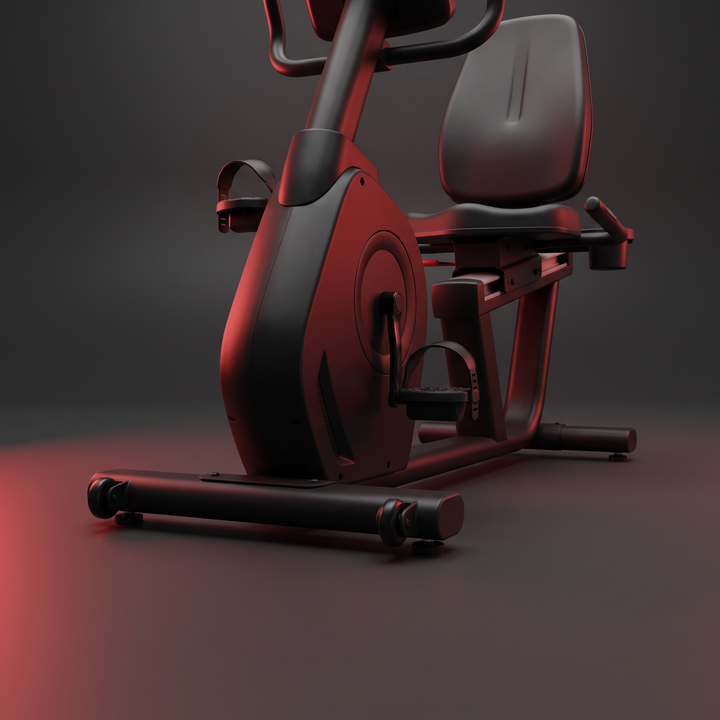 Adjustable Recumbent Exercise Bike Bluetooth Smart Stationary Bike LCD Display Heart Rate Monitor Handlebars Home Gym Cardio Fitness Bike for Low Impact Training Recovery
