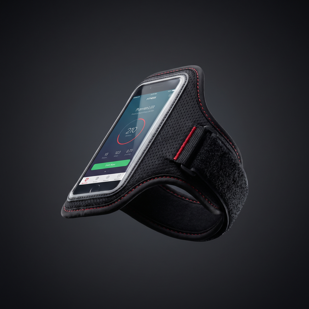Adjustable Running Phone Armband Touchscreen Compatible Breathable Workout Arm Band with Key Pocket for iPhone Android Gym Fitness