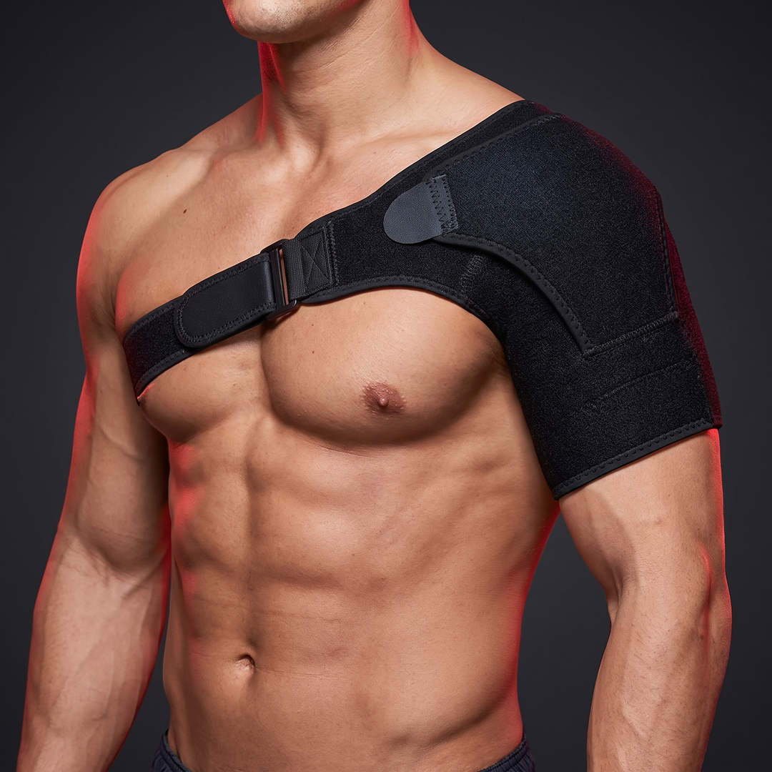 Adjustable Shoulder Brace with Pressure Pad Unisex Left Right Shoulder Support Strap for Injury Recovery Stability Pain Relief Home Gym Rehab