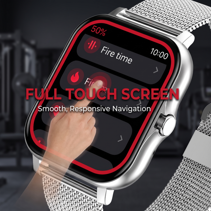Adjustable Smart Watch Full Touch Screen Fitness Watch with Bluetooth Call Heart Rate Sleep Tracker Sports Smartwatch for Men Women