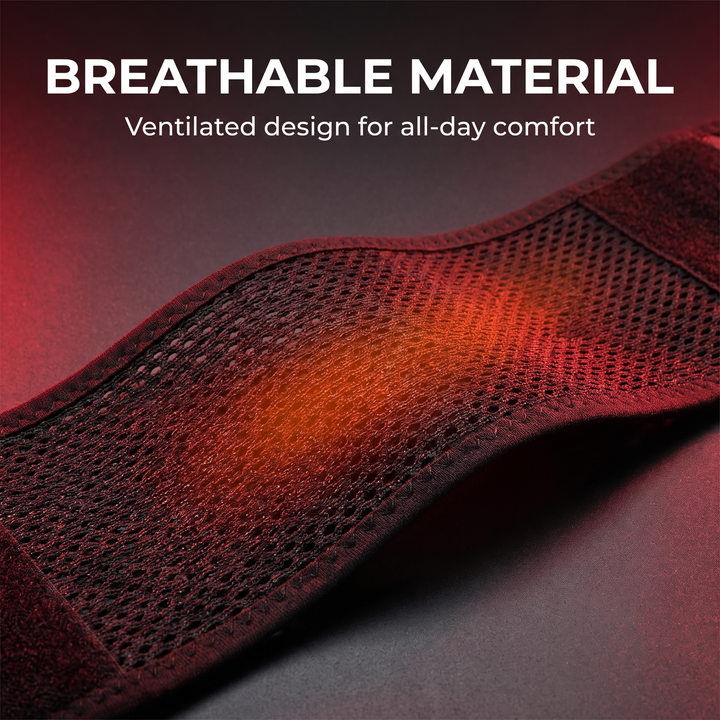 Adjustable Thermal Magnetic Lumbar Support Belt Lower Back Brace Self-Heating Waist Strap with Magnets for Men and Women Back Support