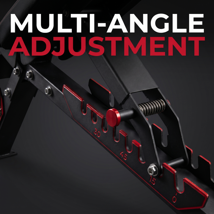 Adjustable Weight Bench Multi-Angle Incline Decline Flat Bench Press Home Gym Strength Training Workout Bench Commercial Grade Fitness Bench for Full Body Exercise