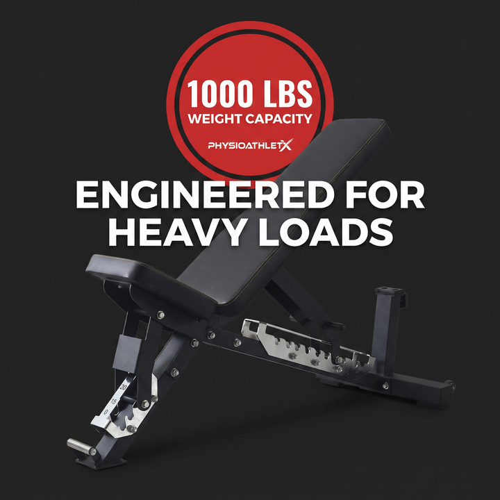 Adjustable Weight Bench Multi-Angle Incline Decline Flat Bench Press Home Gym Strength Training Workout Bench Commercial Grade Fitness Bench for Full Body Exercise