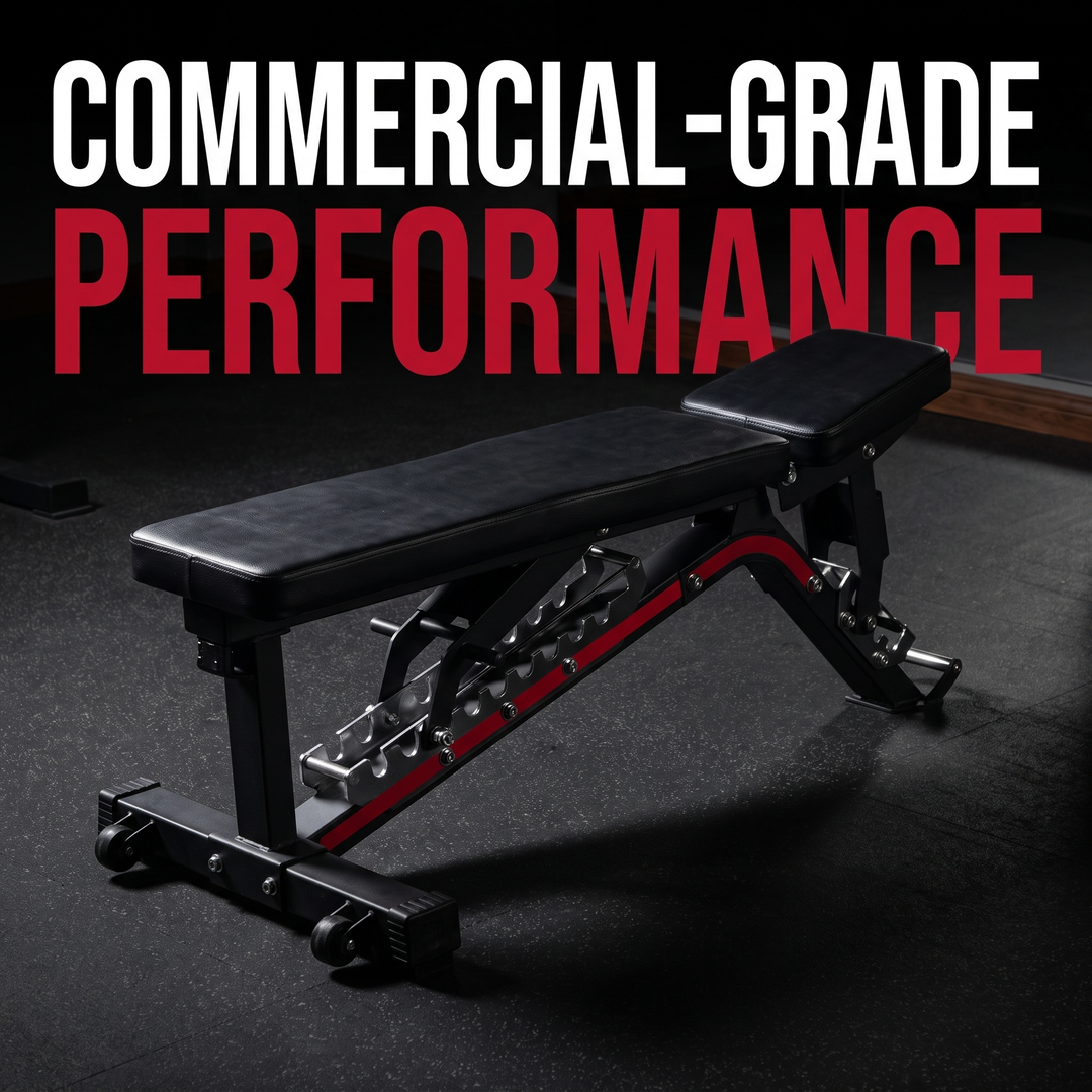 Adjustable Weight Bench Multi-Angle Incline Decline Flat Bench Press Home Gym Strength Training Workout Bench Commercial Grade Fitness Bench for Full Body Exercise