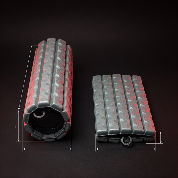Collapsible Foam Roller Travel Muscle Recovery Roller Back Massager Deep Tissue Massage Roller Portable Foam Roller for Pain Relief Home Gym Workout