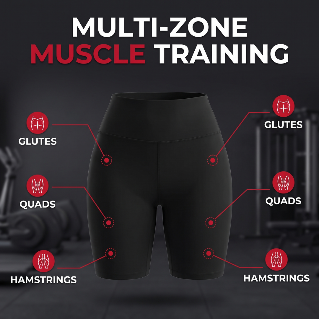 EMS Muscle Stimulation Shorts Microcurrent Leg Toning Pants Intelligent Glute Trainer Recovery Leggings for Home Gym Fitness Rehabilitation