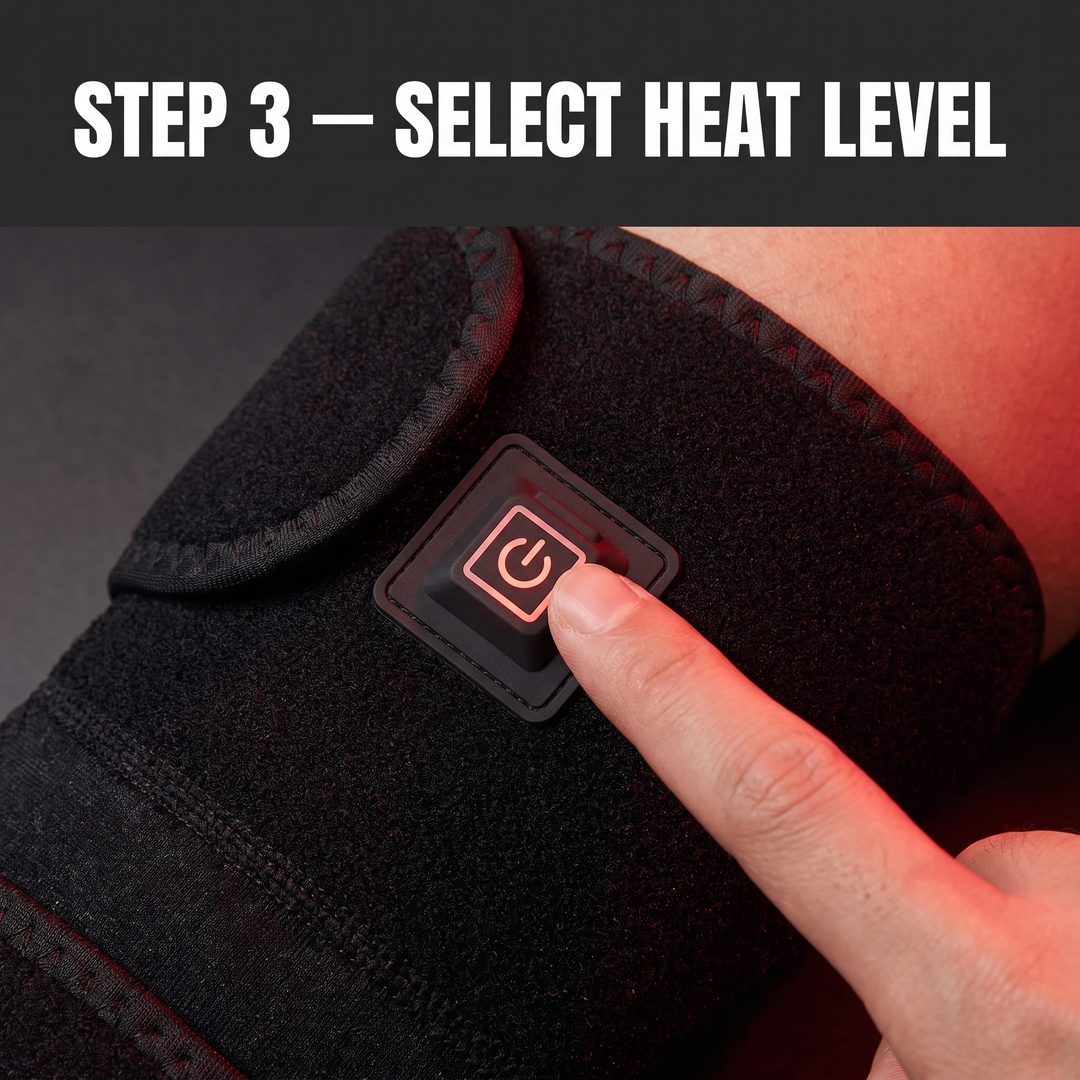 Electric Heated Knee Wrap USB Powered Knee Heating Pad Adjustable Warming Strap Joint Support Brace for Home Recovery Daily Use