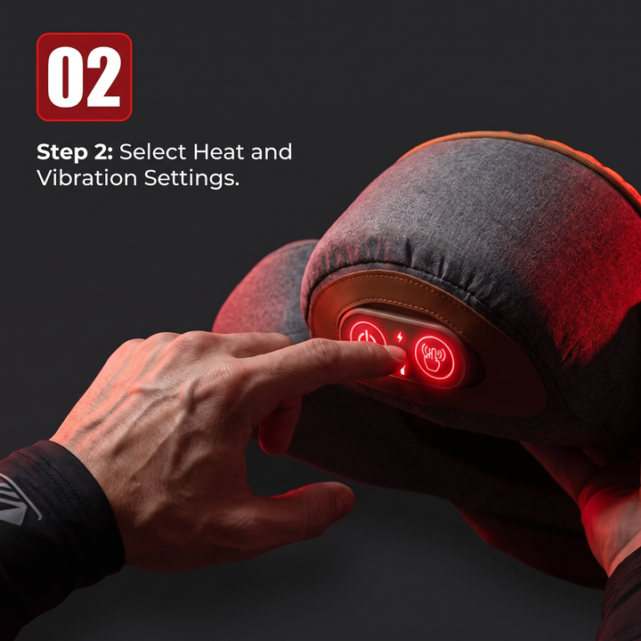 Electric Neck Massager Pillow Cervical Traction Support Pillow with Heat Vibration Massage Orthopedic Neck Stretcher for Back Pain Relief Home Use