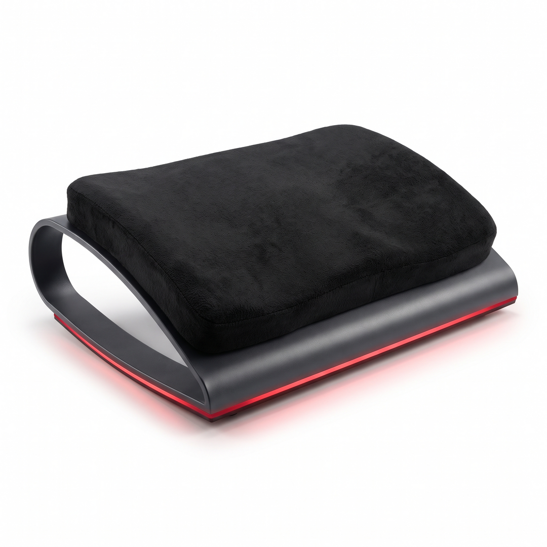 Ergonomic Adjustable Under Desk Foot Rest 2-in-1 Footrest for Home Office Chair Support Lumbar Back Knee Comfort Posture Aid