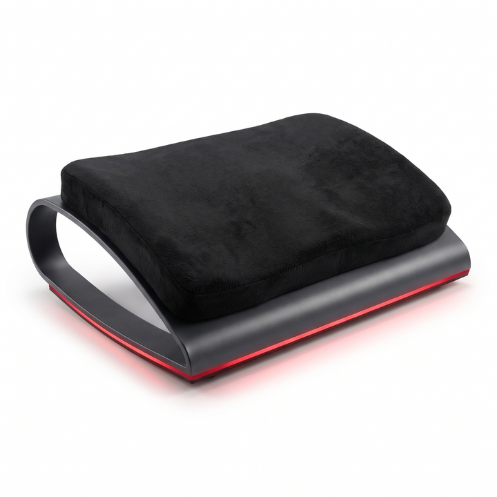 Ergonomic Adjustable Under Desk Foot Rest 2-in-1 Footrest for Home Office Chair Support Lumbar Back Knee Comfort Posture Aid