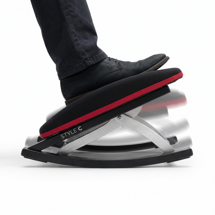 Ergonomic Adjustable Under Desk Foot Rest 2-in-1 Footrest for Home Office Chair Support Lumbar Back Knee Comfort Posture Aid