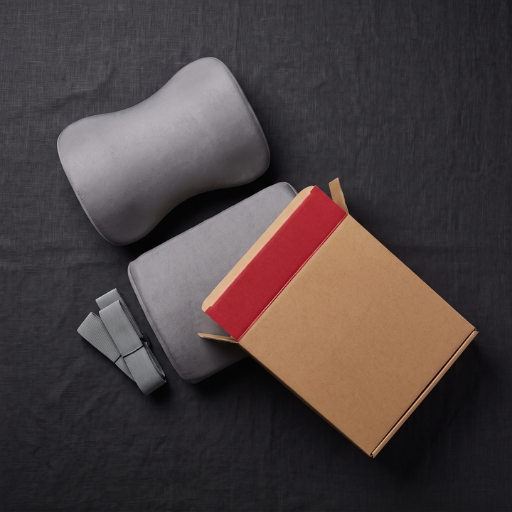 Ergonomic Car Neck Pillow Memory Foam Headrest Cushion Lumbar Back Support Breathable Seat Pillow Stress Relief Travel Cushion