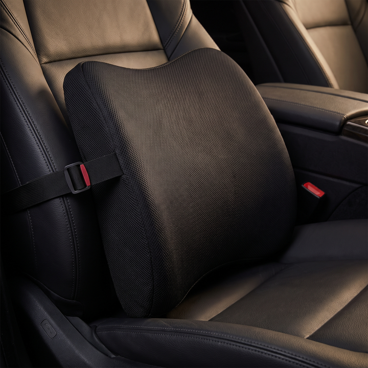 Ergonomic Car Neck Pillow Memory Foam Headrest Cushion Lumbar Back Support Breathable Seat Pillow Stress Relief Travel Cushion